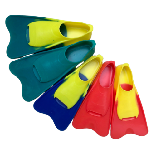 Dual-tone colour silicone rubber fin